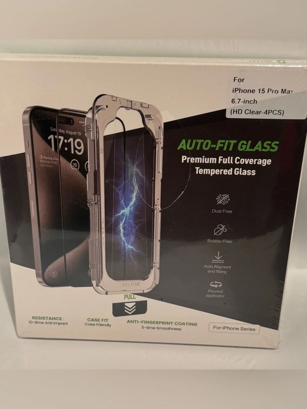 Clear Screen Protector Pack for Cell Phone - Transparent iPhone 15 Pro Max